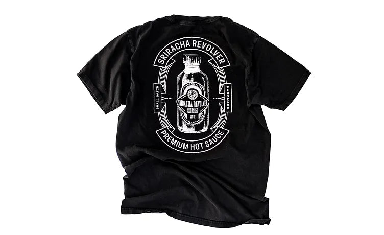 Sriracha Revolver Black Tshirt